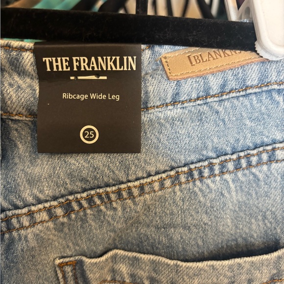 Blank NYC Blue Wide-Leg Distressed Jeans - Picture 4 of 4